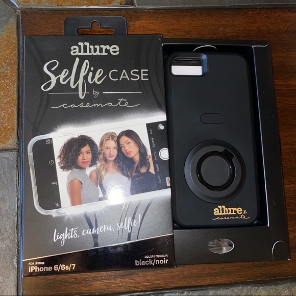 Case-Mate Allure LED Selfie Case iPhone 6 6s 7 8 + Glass Screen Protectors (2) - Picture 9 of 10